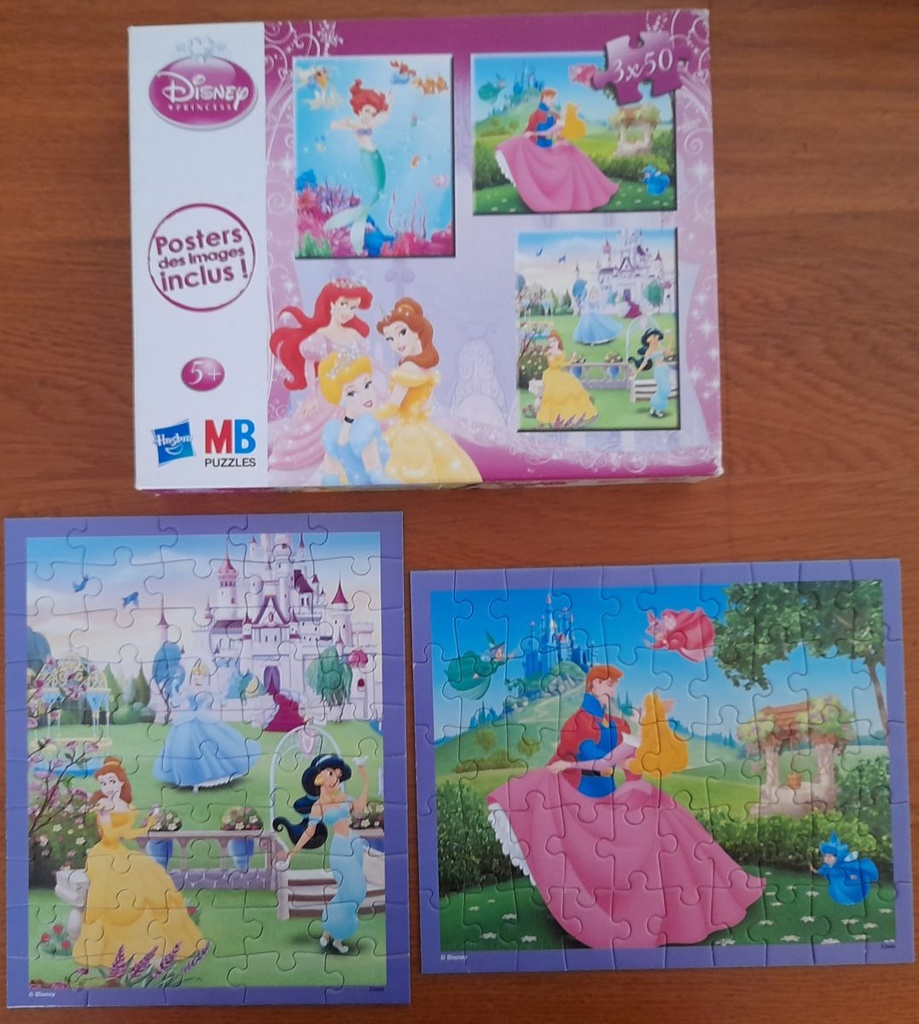 Puzzle 2x50p "Princesses Disney"- MB 
