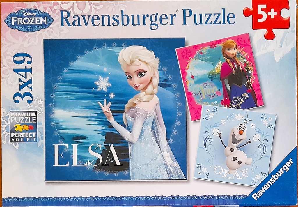 Puzzle "Reine des Neiges" 3x49p - RAVENSBURGER