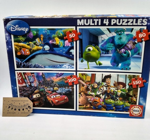 3xPuzzles Disney: 50p-80p-150p - EDUCA