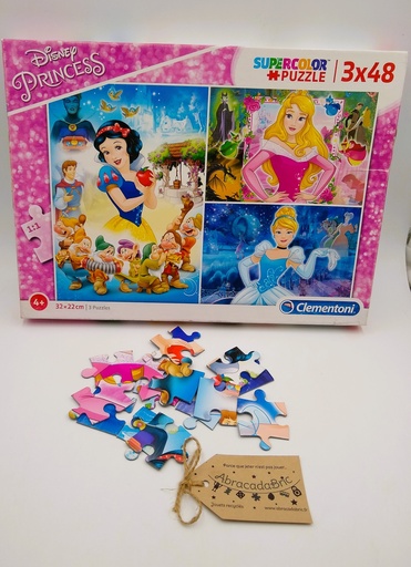 Puzzle Princesses Disney 3x48p - CLEMENTONi 