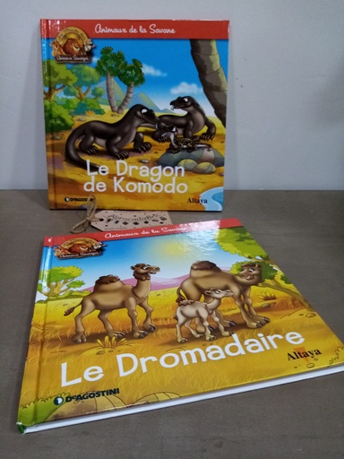 "Le dromadaire" & "Le dragon de komodo" - ALTAYA