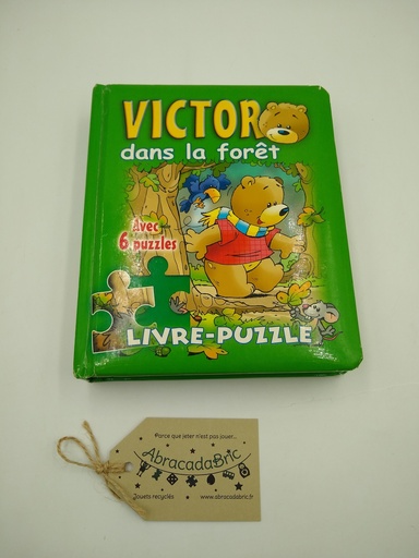 Livre/Puzzle "Victor dans la forêt" - CARAMEL