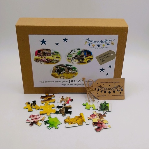 Puzzles "Les animaux de la ferme" 3x50p - MB