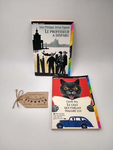 "Le professeur à disparu" & "Le chat qui parlait malgré lui" - FOLiO JUNiOR