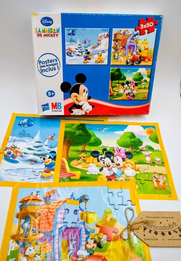 Puzzle Mickey Mouse 3x50p - HASBRO MB