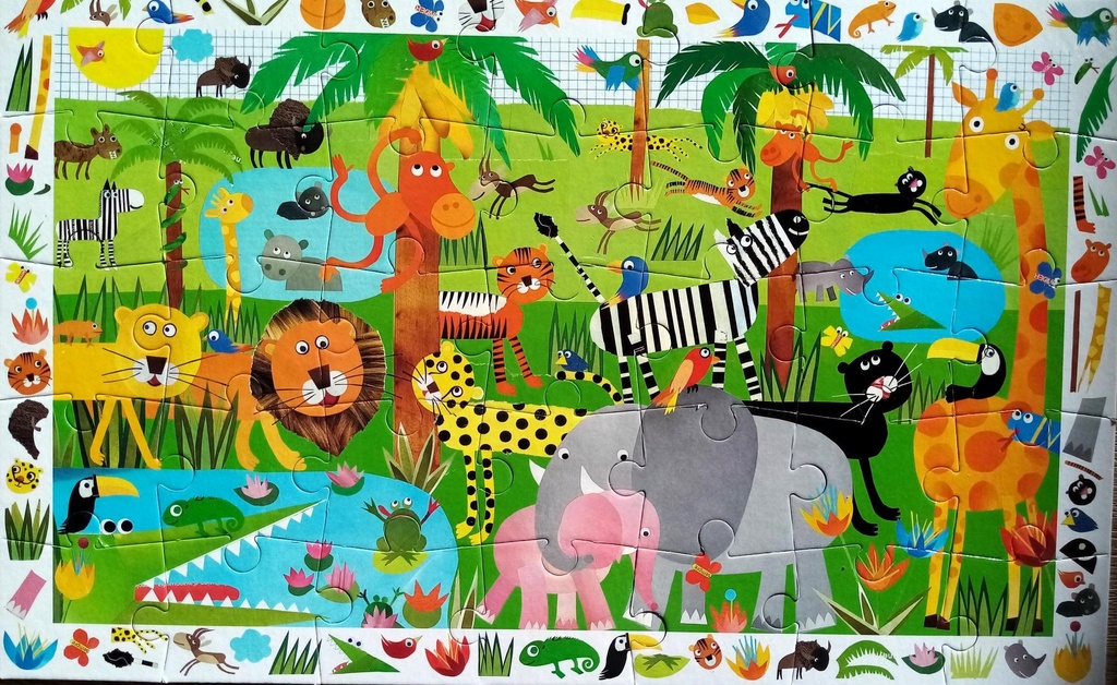 Puzzle observation « la jungle » 35p - DJECO