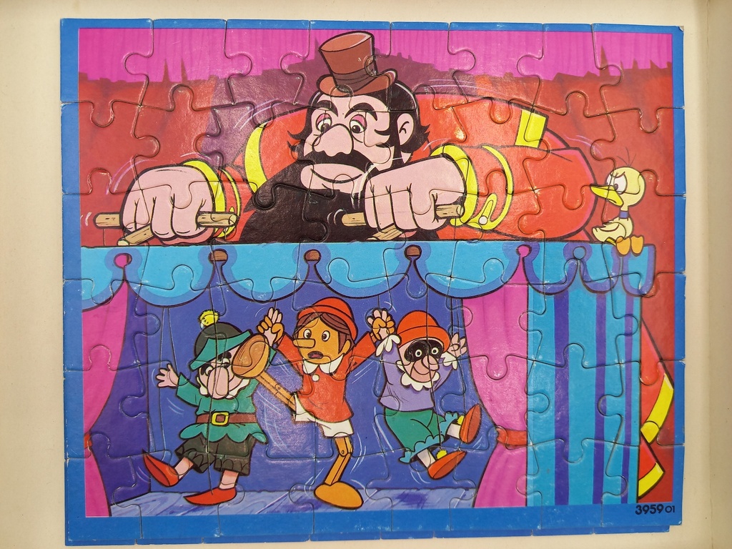 Puzzles Pinocchio 3x48p - MB