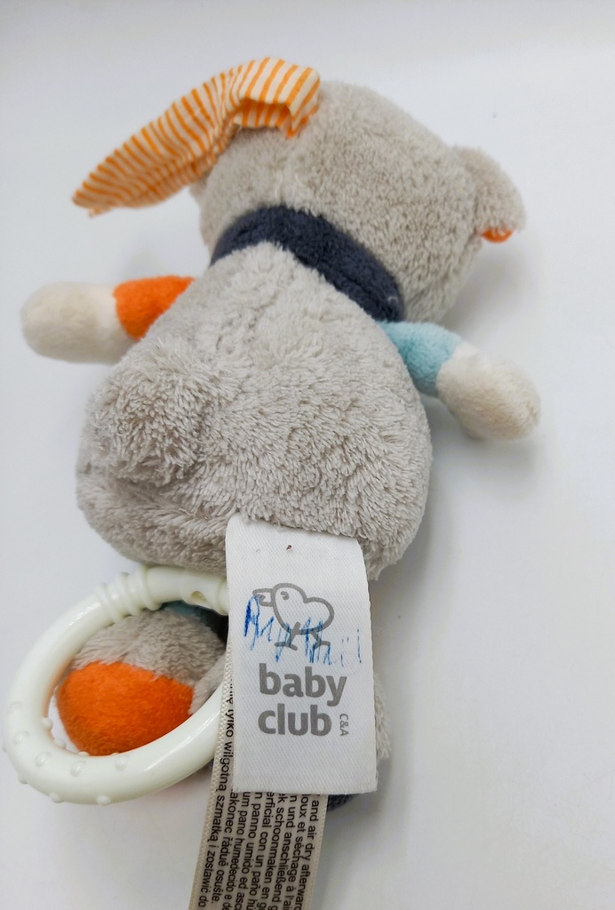 Ma peluche ourson gris musicale - BABY CLUB