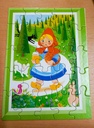 Lot de 4 puzzles vintage : le petit chaperon rouge, petite sirène, chat potté et cendrillon - WiLLEB