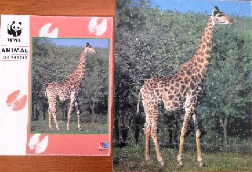 Puzzle girafe WWF 100p - MB