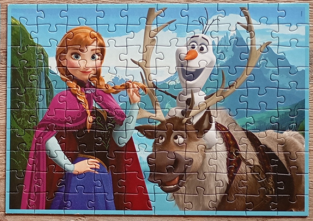 Puzzle x3 "Reine des Neiges" 50p-80p-100p - EDUCA 