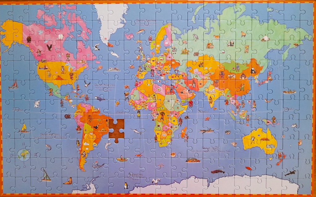 Puzzle "Carte du Monde" 200p - DJECO