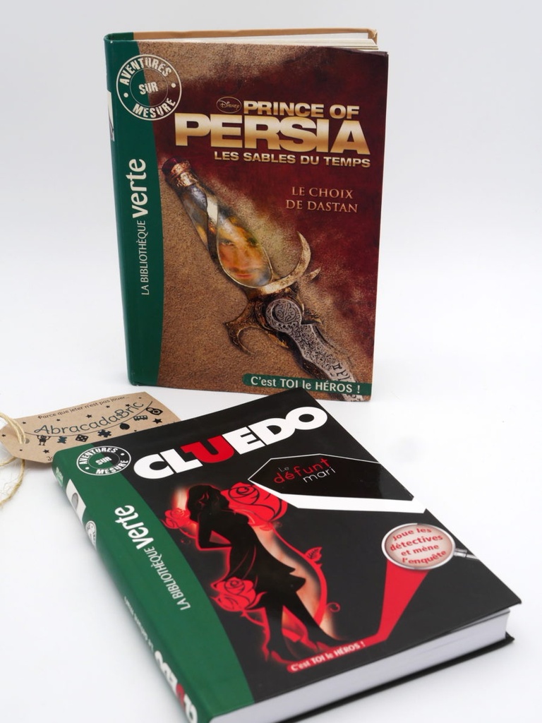 Lot x2 Prince of Persia T1 et Cluedo T7 - BiBLiOTHEQUE Verte