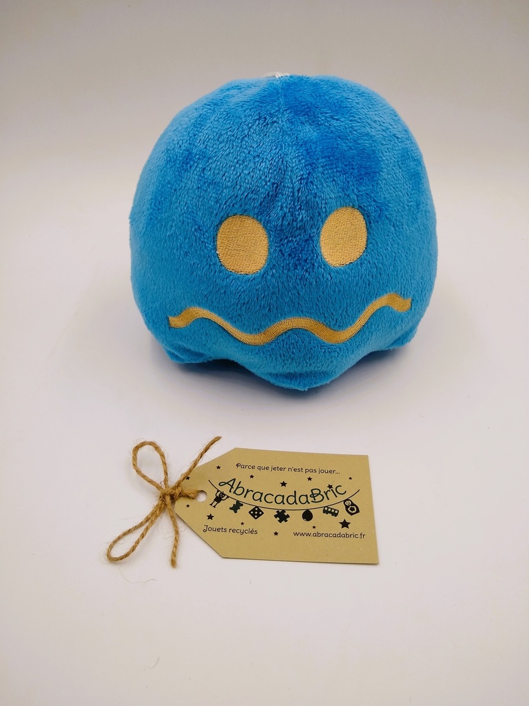 Peluche fantôme bleu "Pac-Man" 18cm