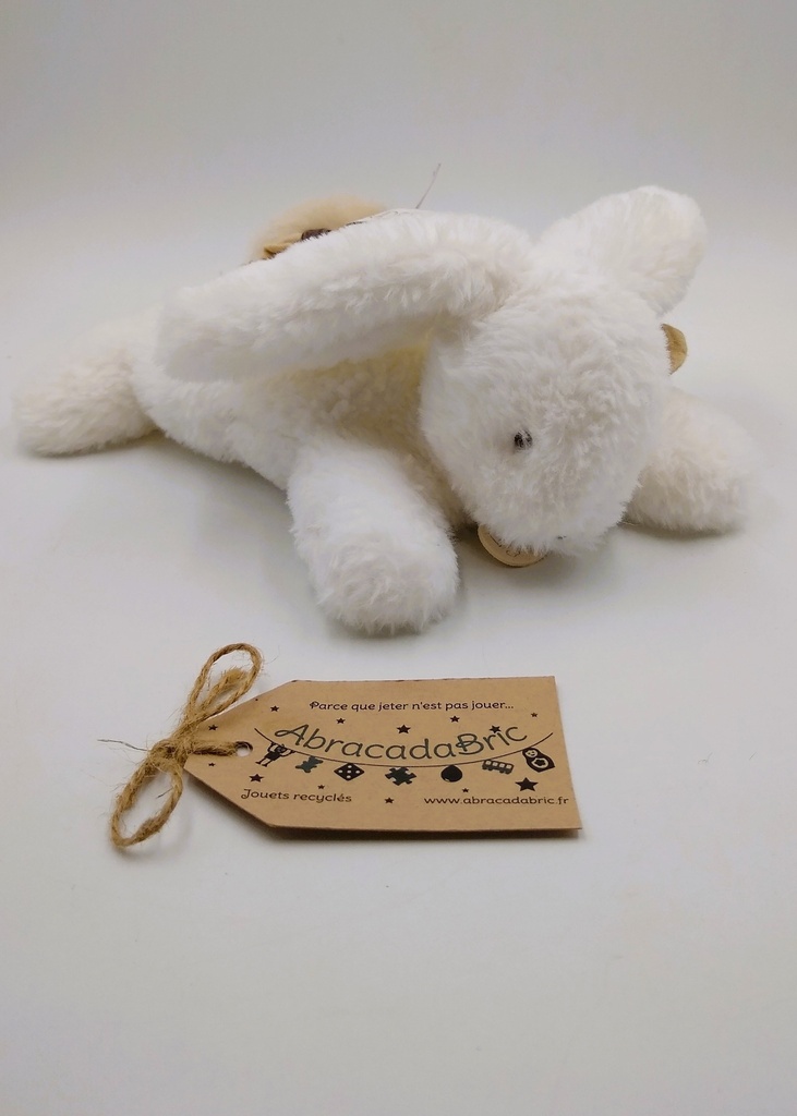 Lapin blanc 22cm - DOUDOU ET COMPAGNiE 