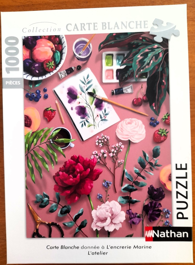 Puzzle 1000p Collection Carte Banche, L'Encrerie Marine l'Atelier - NATHAN