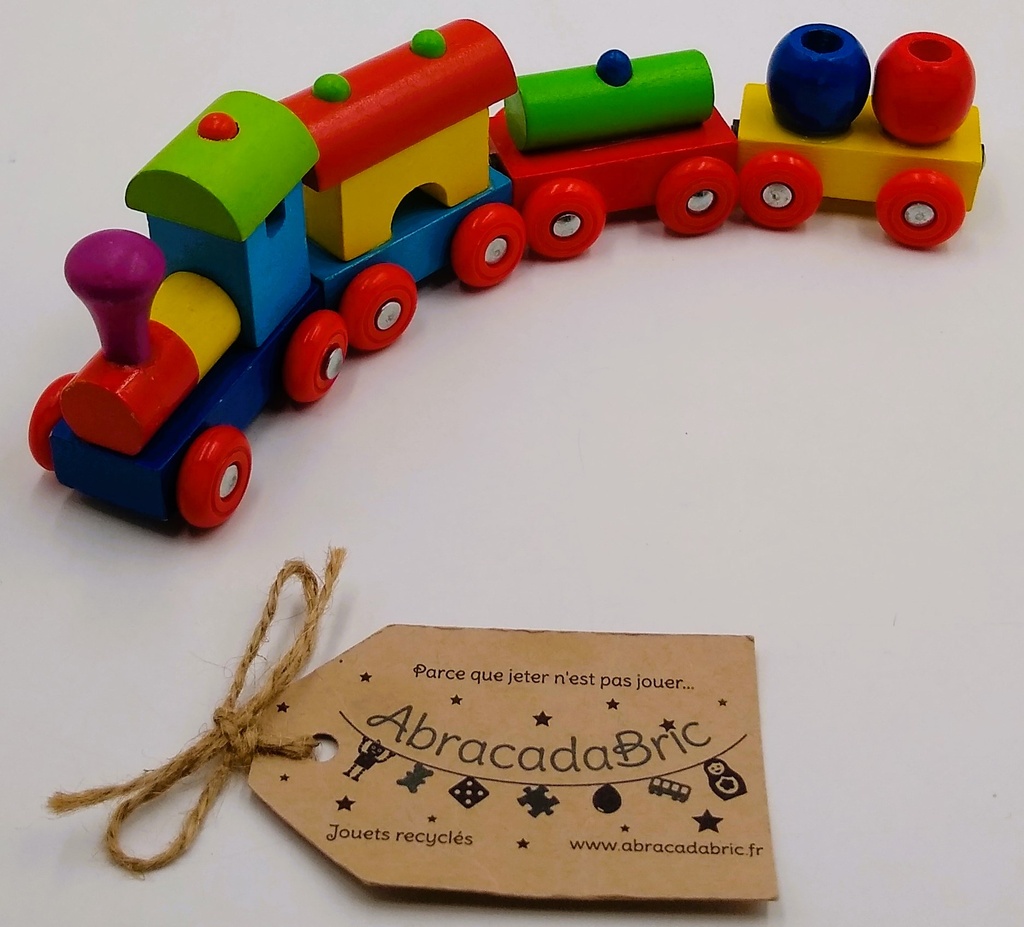 Train en bois multicolore - GOKi