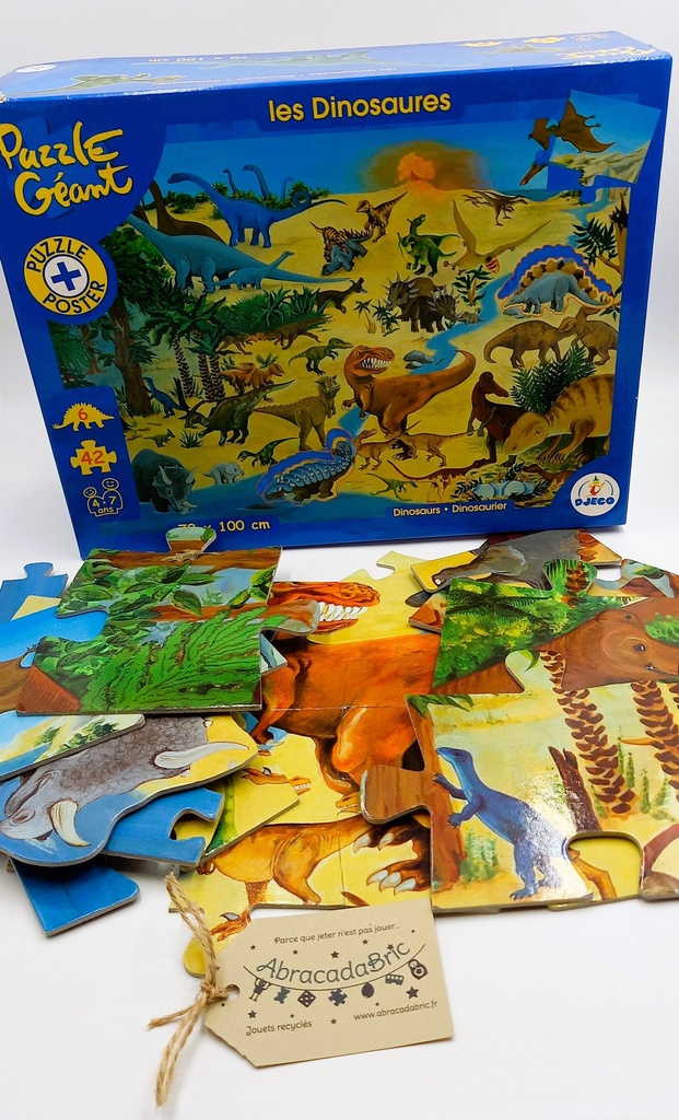 Puzzle géant " Les dinosaures " - DJECO