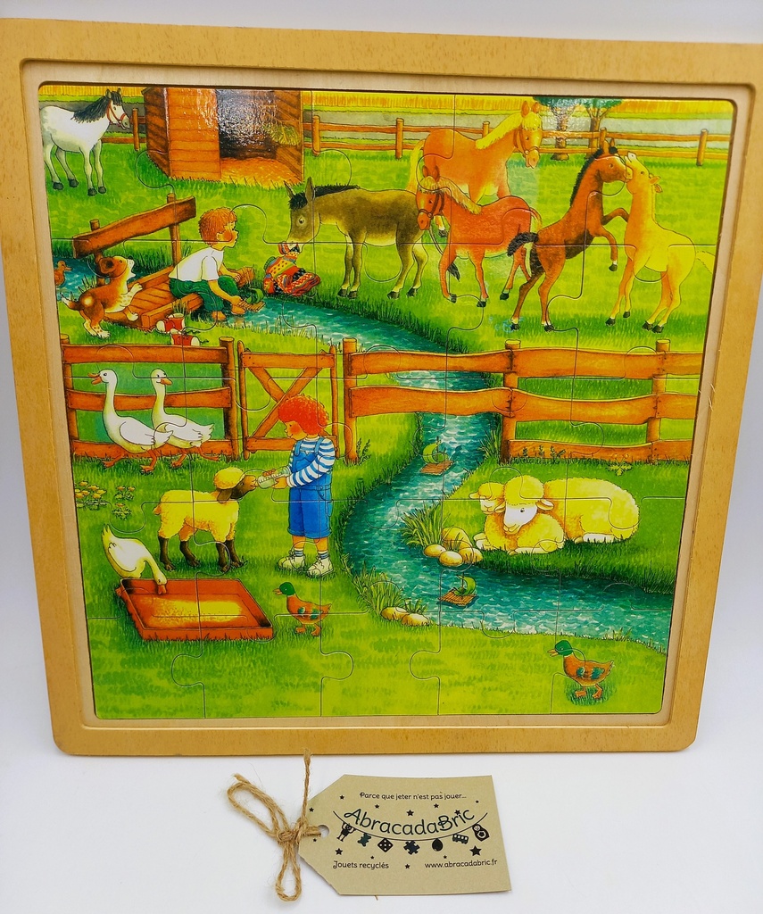 Puzzle de la ferme en bois  