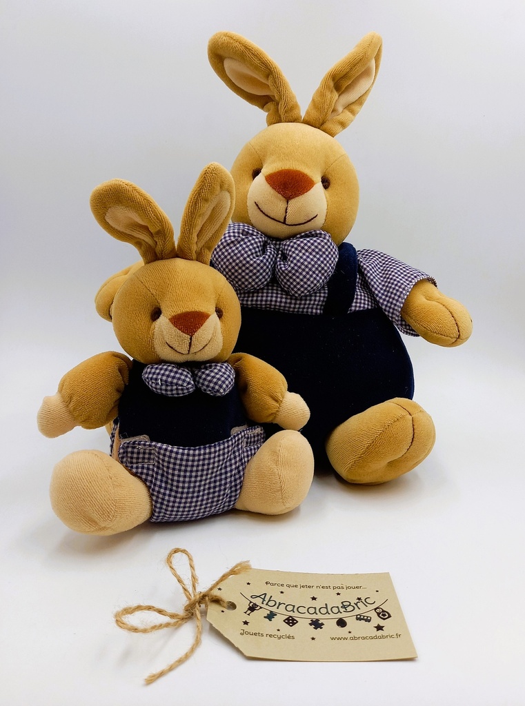 Peluche Maman lapin et son petit