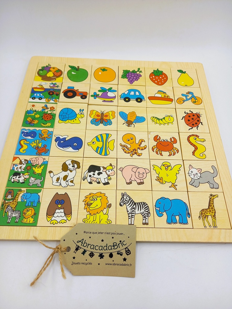 Puzzle "association" en bois 36p  