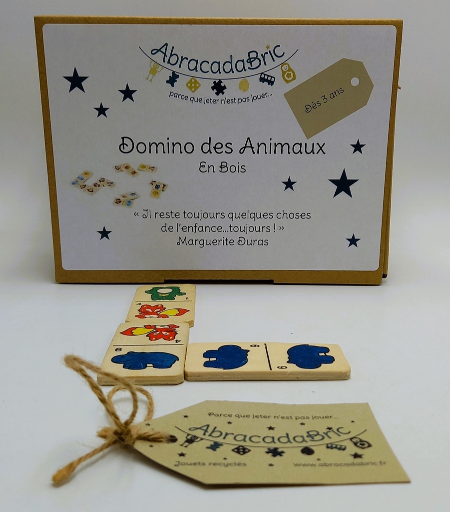 Domino en bois "Les animaux de la jungle"