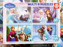 Puzzle x3 "Reine des Neiges" 50p-80p-100p - EDUCA 