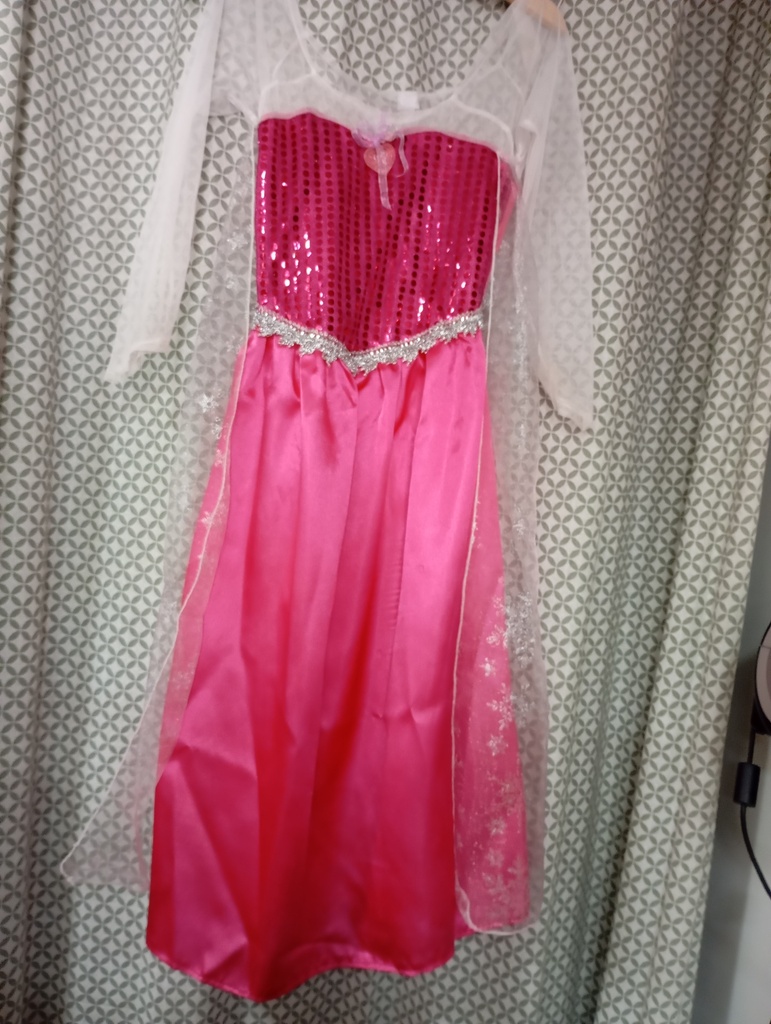 Robe de princesse rose 7-8 ans