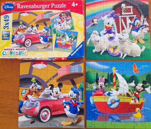 Puzzles "Mickey Mouse" 3x49p  - RAVENSBURGER
