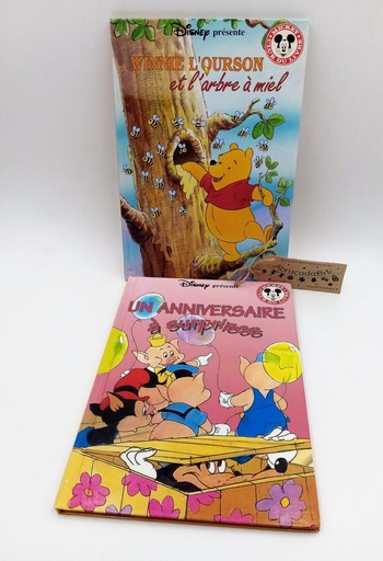 Lotx2 livres Disney, "Winnie l'ourson et l'arbre à miel" & "Un anniversaire à surprises" - HACHETTE