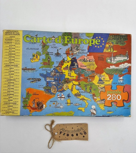 Puzzle Carte d'Europe 280p