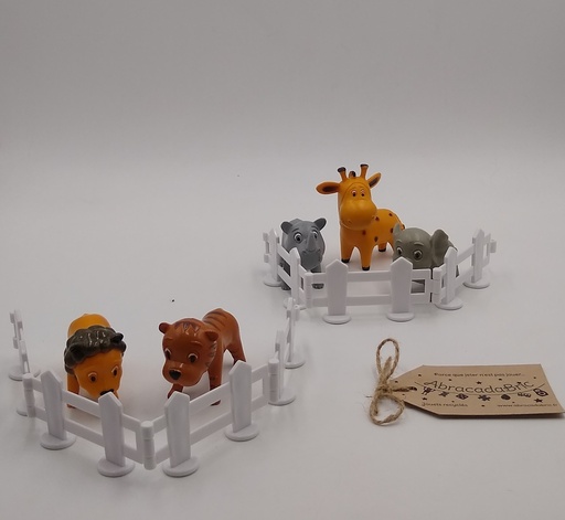 5 figurines animaux de la jungle