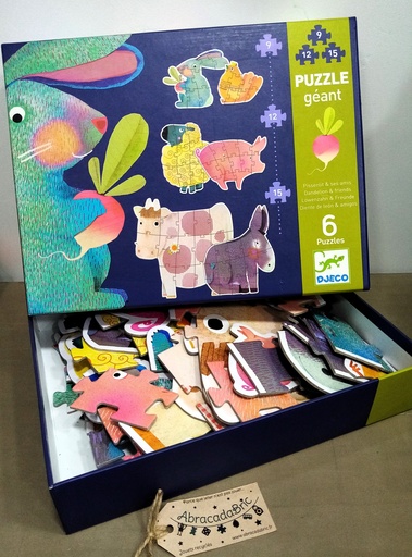 Puzzle géant "Pissenlit & ses amis" x6 - DJECO 
