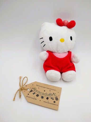 Hello Kitty en salopette rouge 15cm - SAURiO 