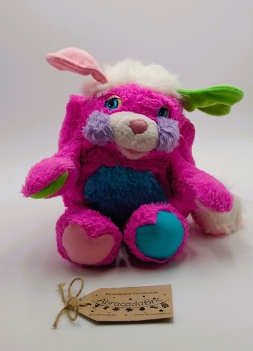 Peluche Popples fushia 80's - MATTEL