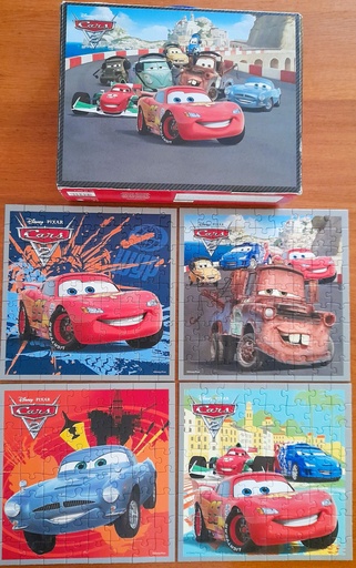 Puzzles Cars 2, 4x81p - RAVENSBURGER 
