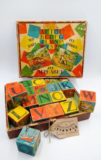 20 Cubes Alphabet vintage 