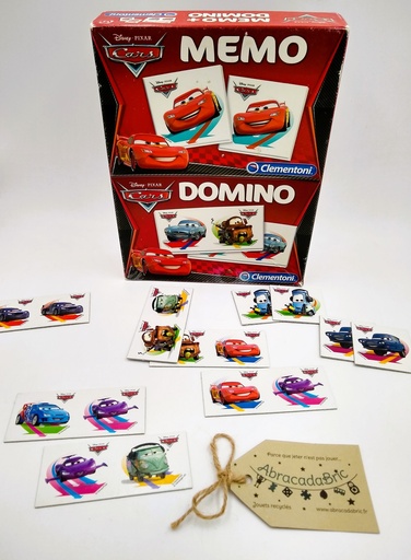 Kit 2 en 1 Domino Loto Cars - CLEMENTONi 