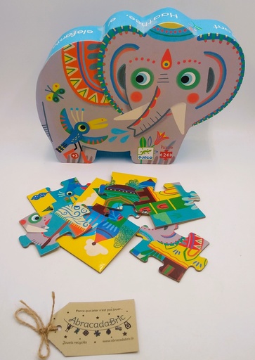 Puzzle "Haathee, l'éléphant" 24p - DJECO