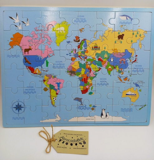 Puzzle Carte du monde 48p