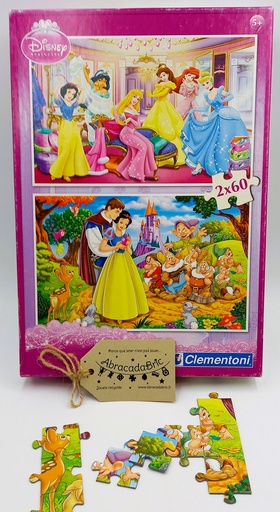 Puzzle Princesses Disney 2x60p - CLEMENTONi 
