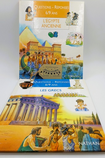 Lot x2 "L'Égypte ancienne" & "Les Grecs" - NATHAN 