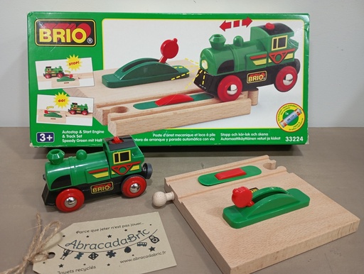 Locomotive et poste d'arrêt mécanique - BRiO