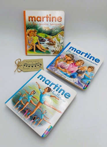 "Martine ballerine", "Martine fête son anniversaire", "Martine et les quatre saisons"- CASTERMAN  