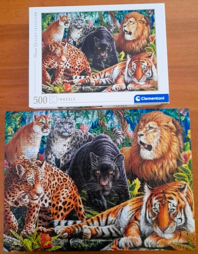 Puzzle animaux sauvages 500p - CLEMENTONi 