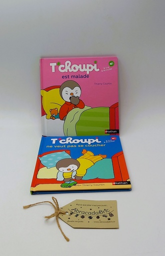 "Tchoupi est malade" & "Tchoupi ne veut pas se coucher" - NATHAN 