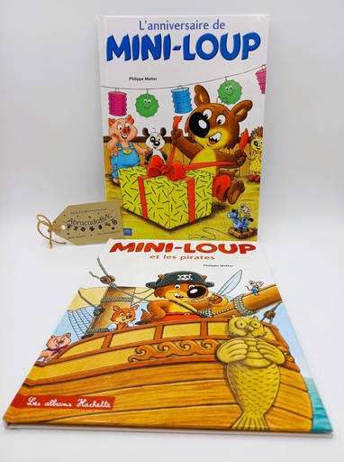 Lot x2 livre Mini-Loup "L'anniversaire" & "Les pirates" - HACHETTE 